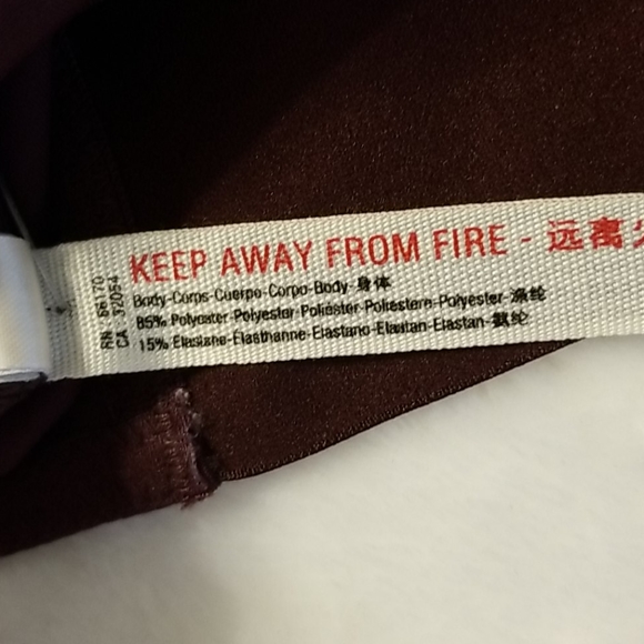 Free People Brianna Longline Underwire Neo Maroon Bra - Picture 15 of 16